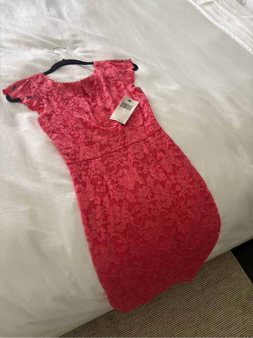 Women’s Coral Lace Sheath Dress🪸